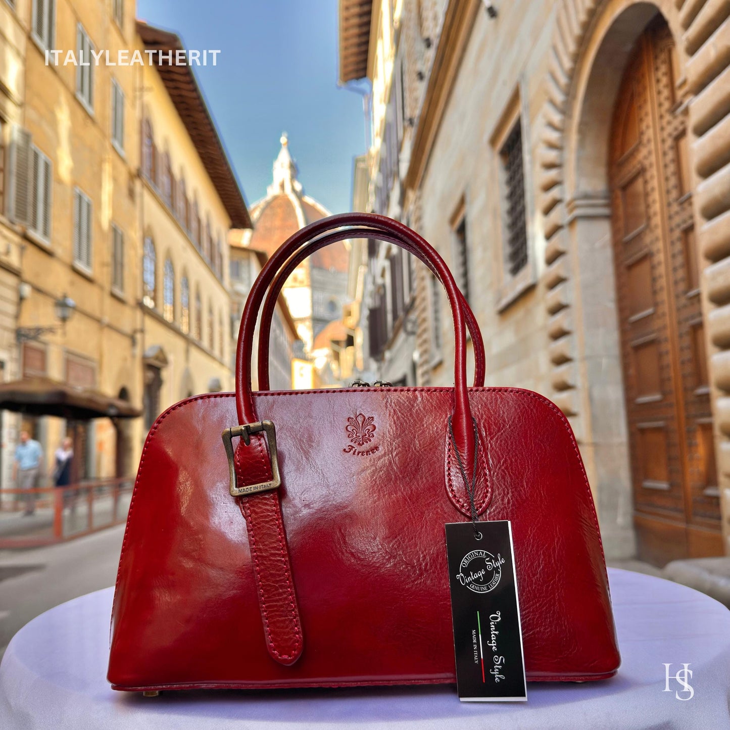 Italian Handmade Leather Bags For Women l l Elegant Leather Tote From Florence, shoulder leather bag