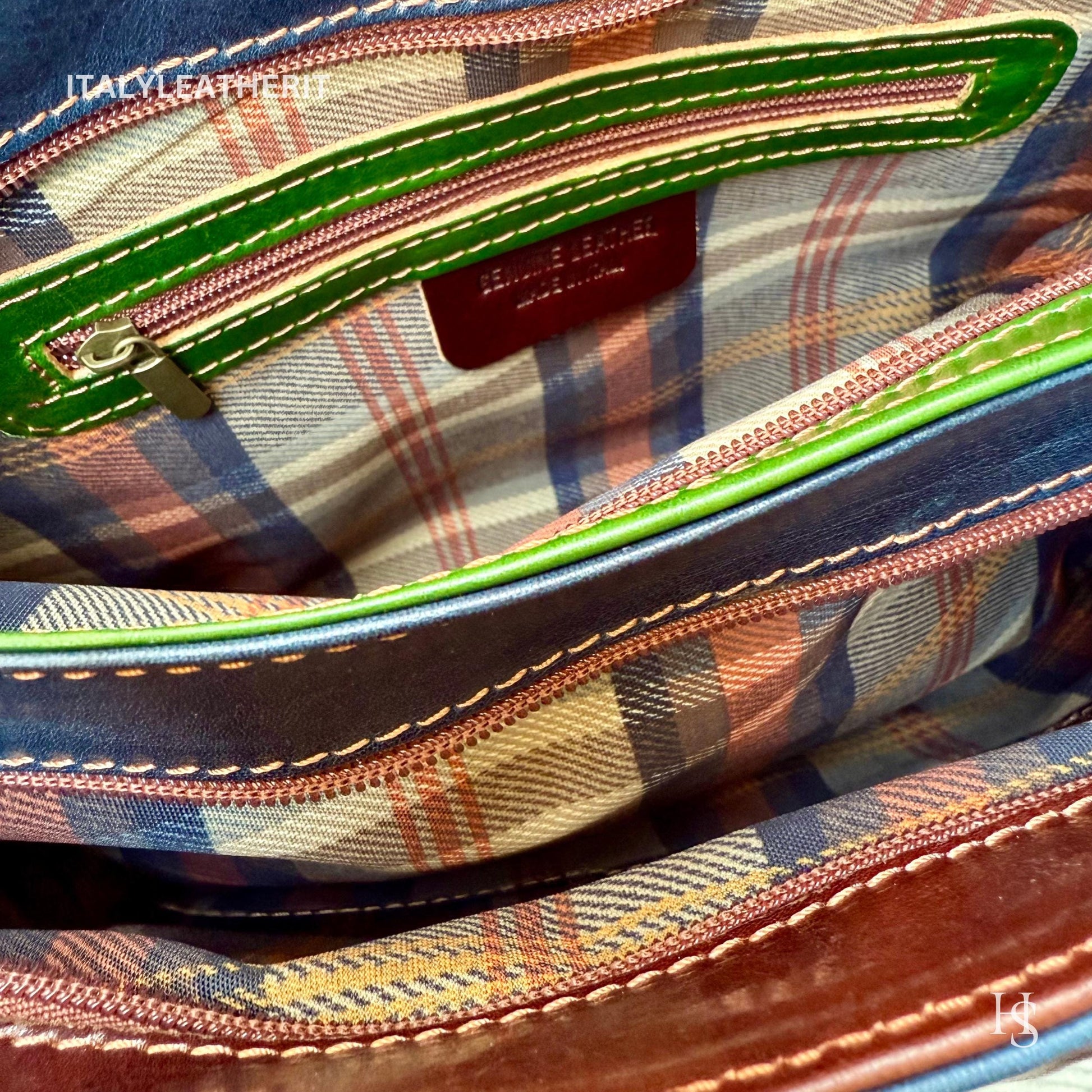 Italian Handmade Leather Bags For Women | Elegant Full Grain Leather Multicolor Tote From Florence