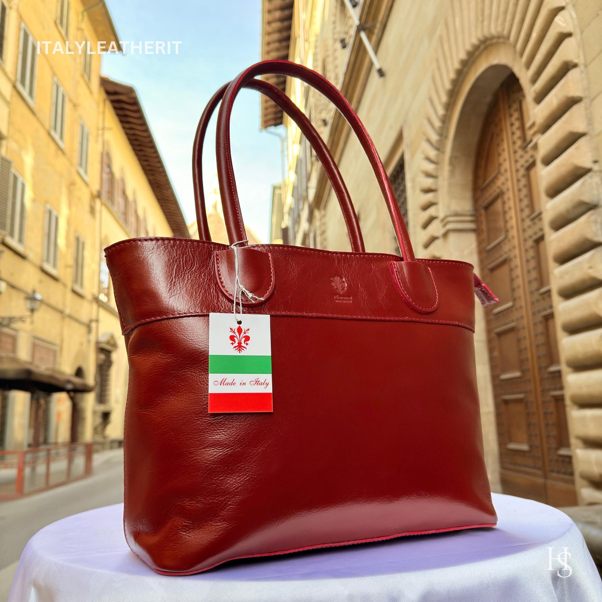 Italian Handmade Leather Bags For Woman l l Elegant Leather Tote From Florence, large leather bag, Black bag