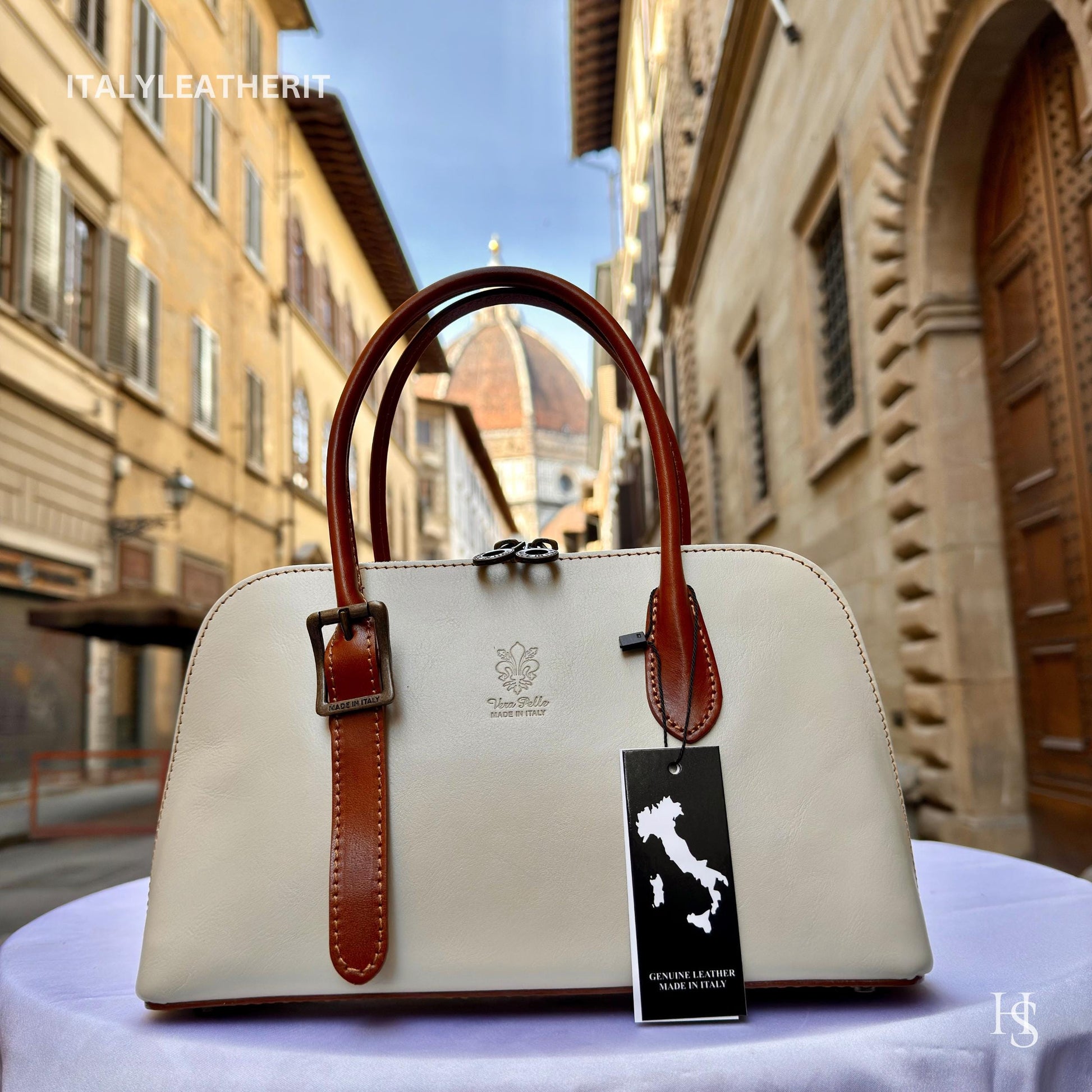 Italian Handmade Leather Bags For Women l l Elegant Leather Tote From Florence, shoulder leather bag