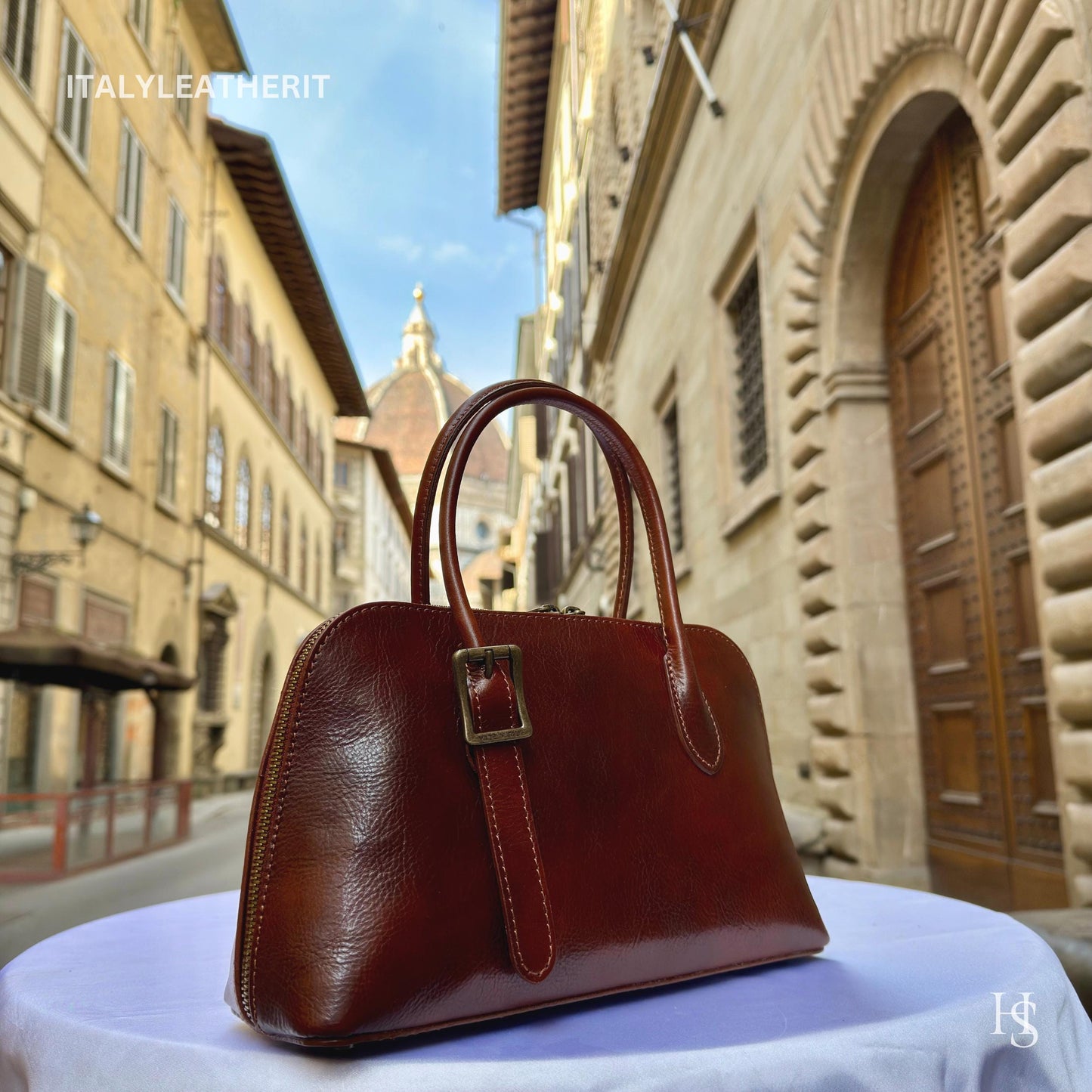 Italian Handmade Leather Bags For Women l l Elegant Leather Tote From Florence, shoulder leather bag