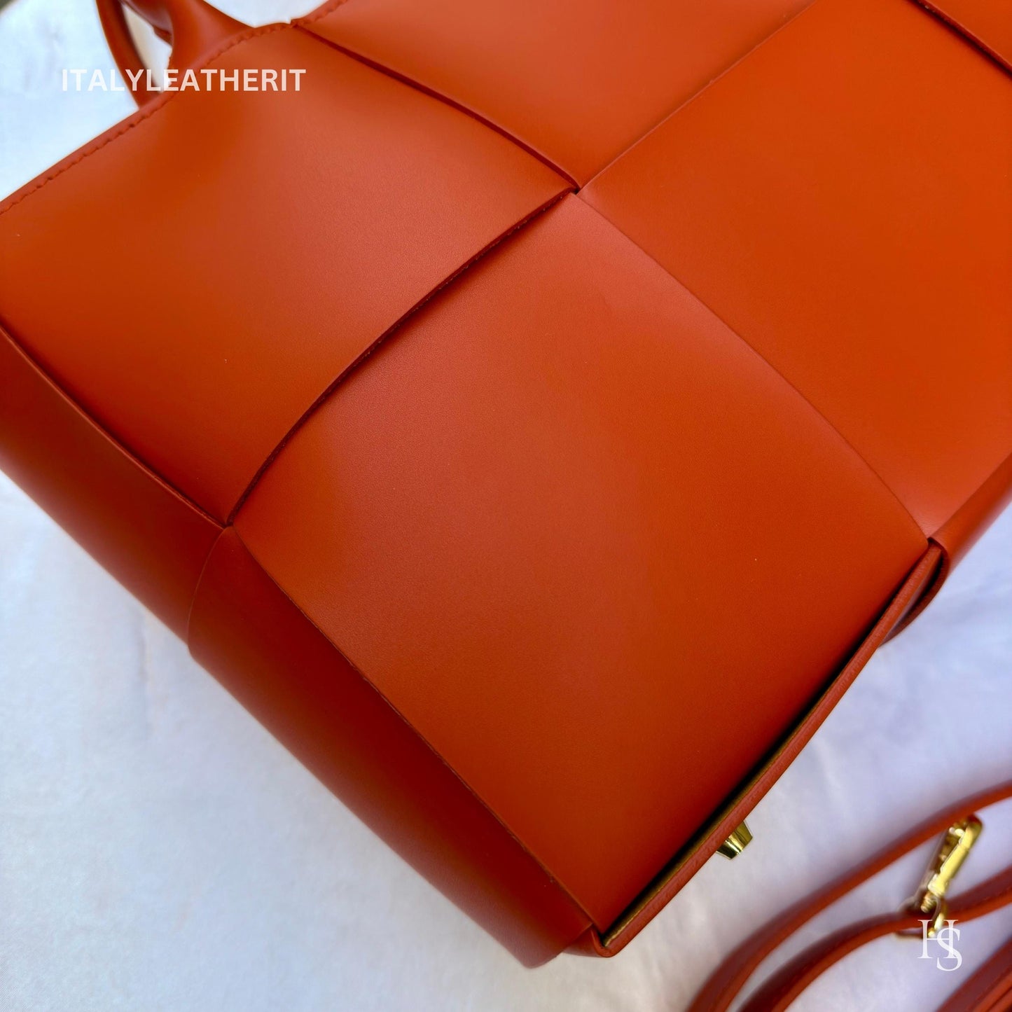 Italian Handmade Leather Bags for Women | Elegant Tote & Purse from Florence, Ladies bag, Orange leather tote, large bag