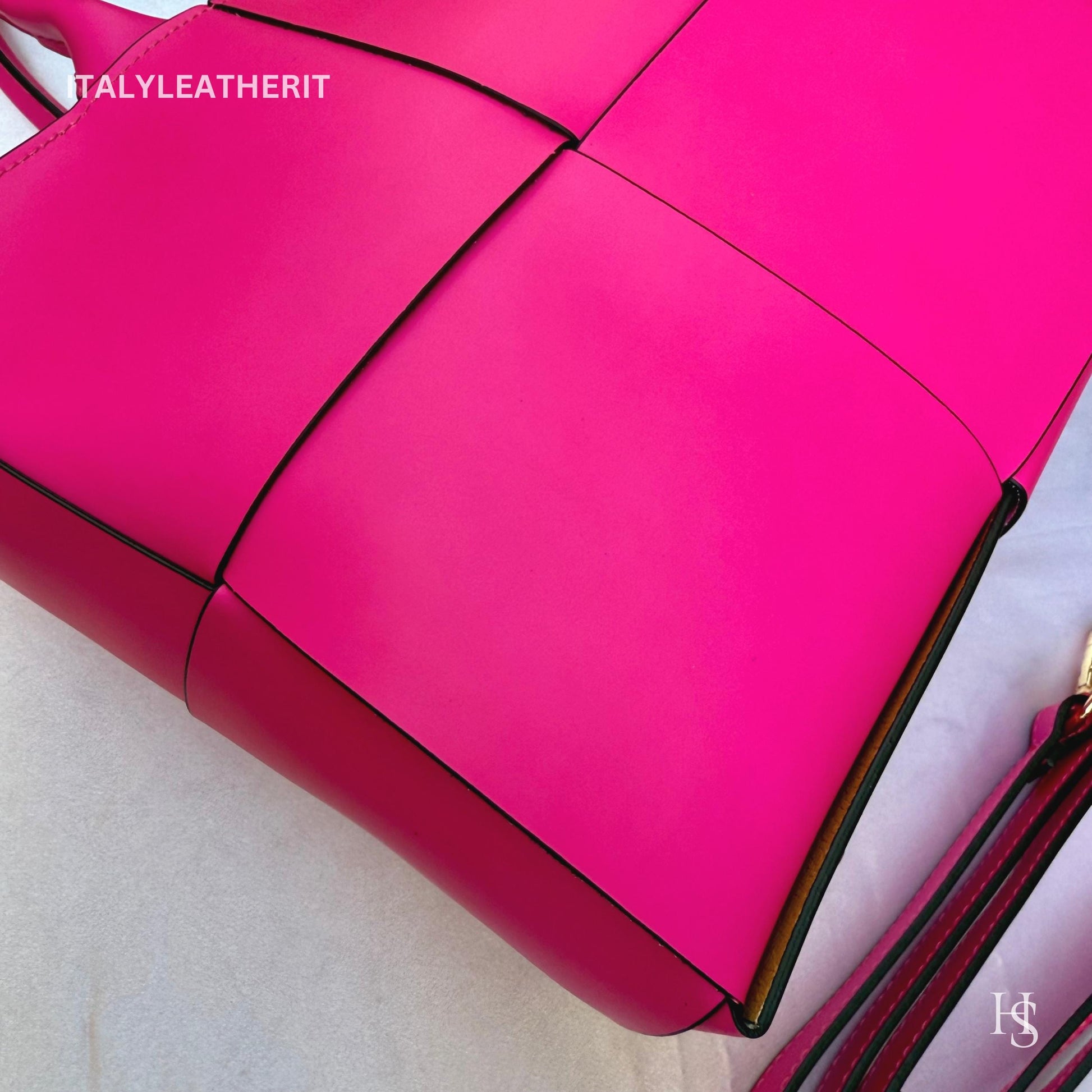 Italian Handmade Leather Bags for Women | Elegant Tote & Purse from Florence, Ladies bag, pink leather tote, large bag