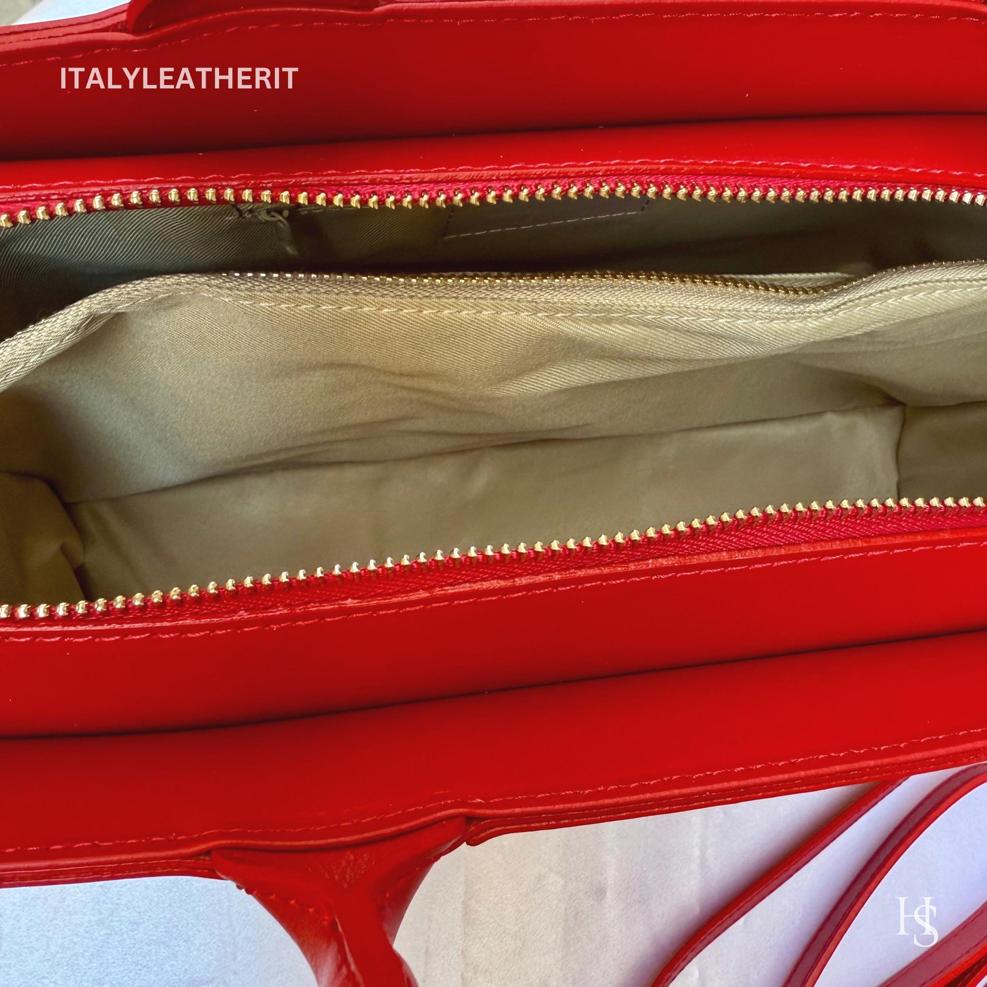 Italian Handmade Leather Bags for Women | Elegant Tote & Purse from Florence, Ladies bag, Red leather tote, large bag