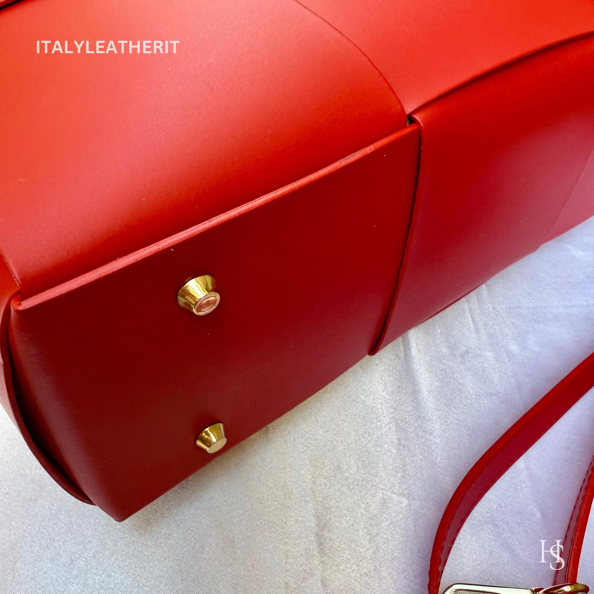 Italian Handmade Leather Bags for Women | Elegant Tote & Purse from Florence, Ladies bag, Red leather tote, large bag