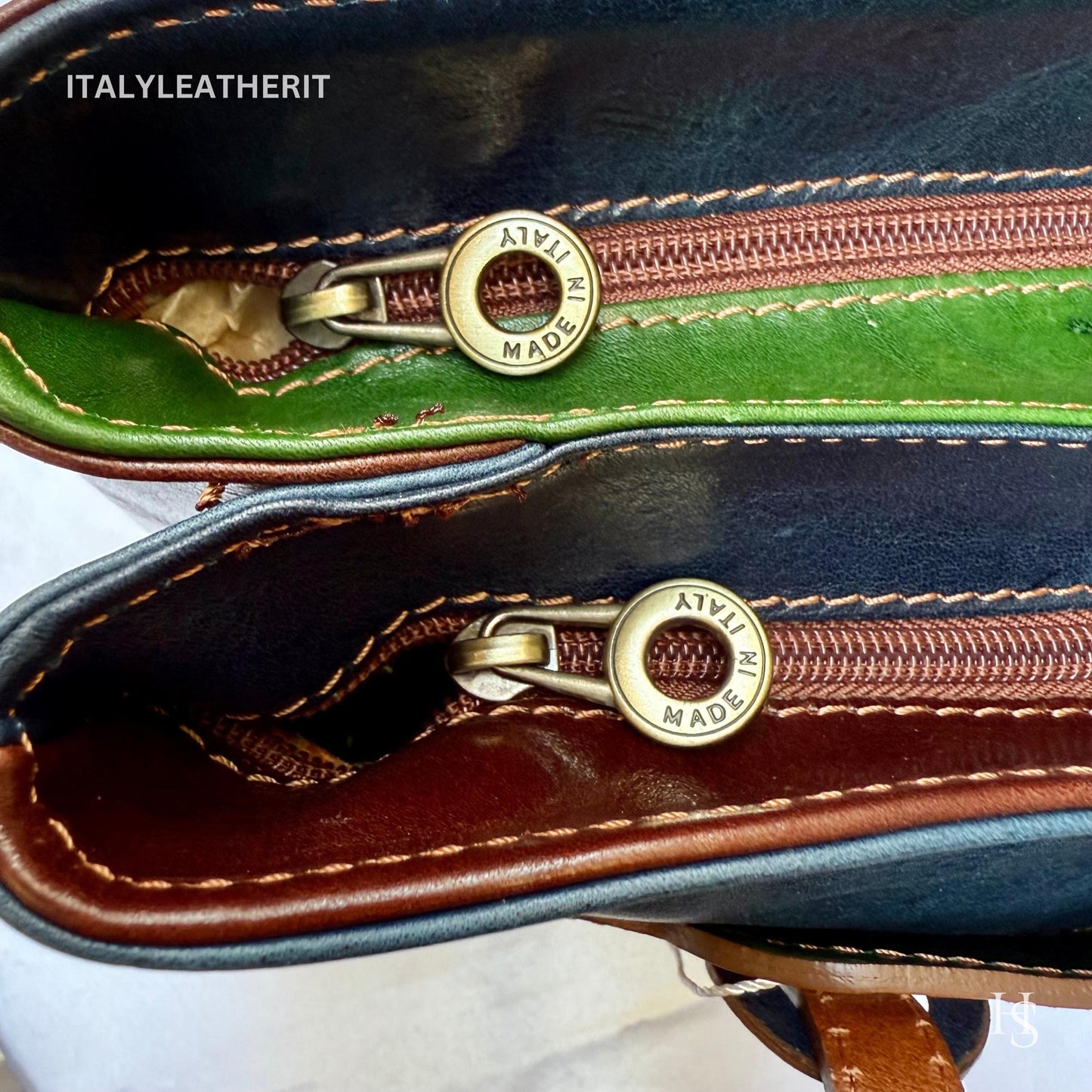 Italian Handmade Leather Bags For Women | Elegant Full Grain Leather Multicolor Tote From Florence