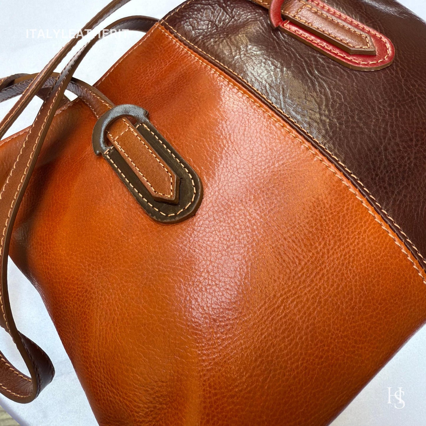Italian Handmade Leather Bags For Women | Elegant Full Grain Leather Multicolor Tote From Florence