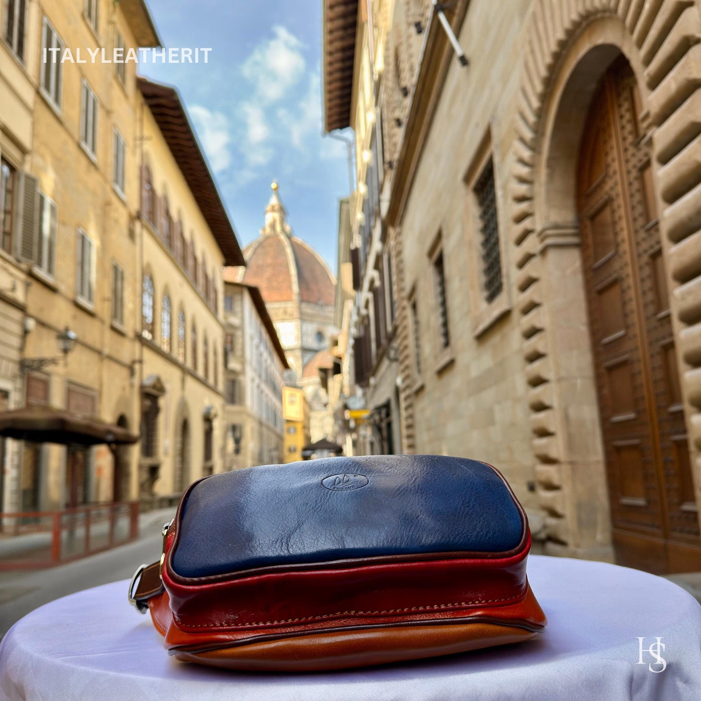 Italian Handmade Leather Belt Bags for Unisex Made In Italy from Florence | Waist Bag | Leather Fanny Pack | Belly Bag
