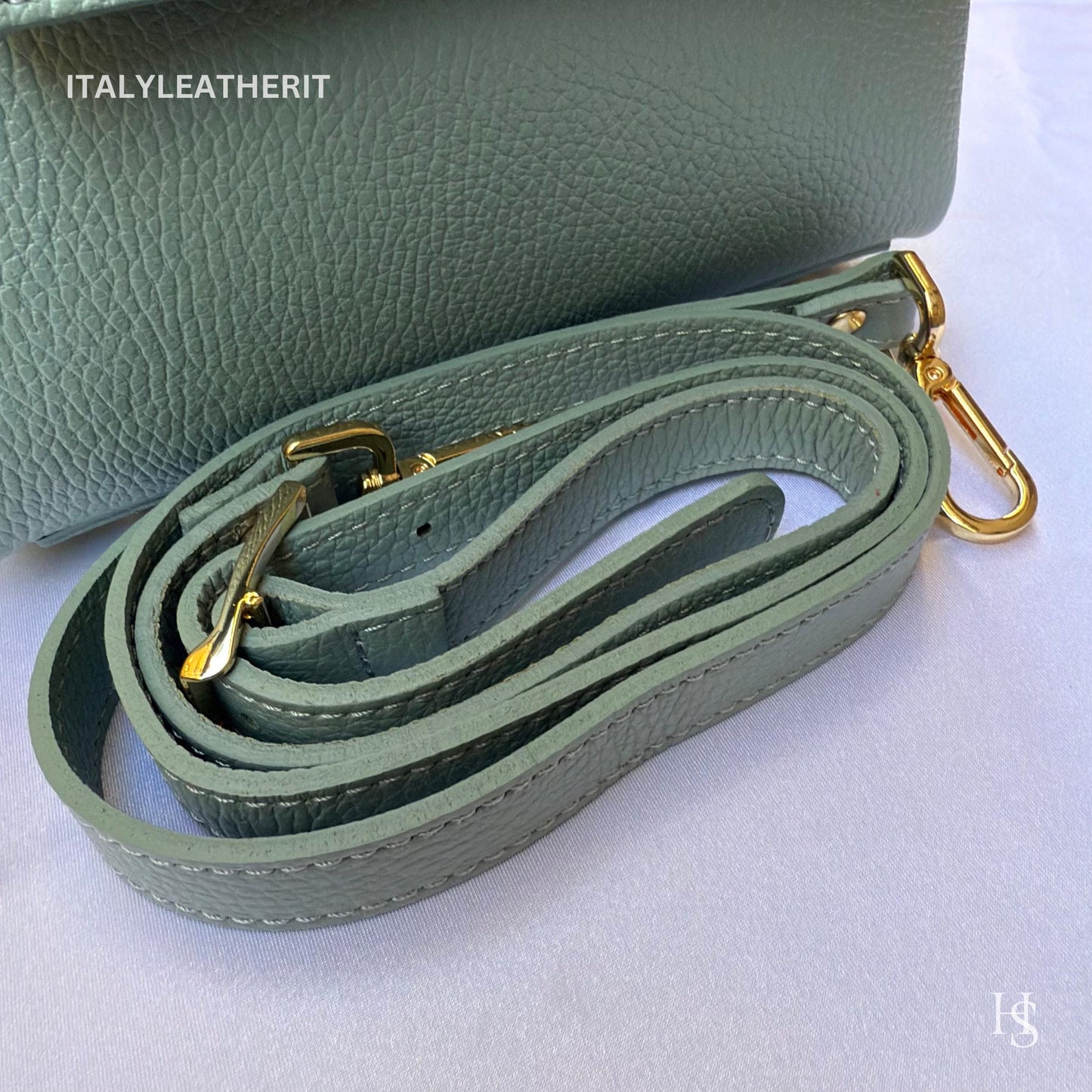 Italian Handmade Leather Bags For Women l l Elegant Leather Tote From Florence with bee-shaped lobster clasp closure