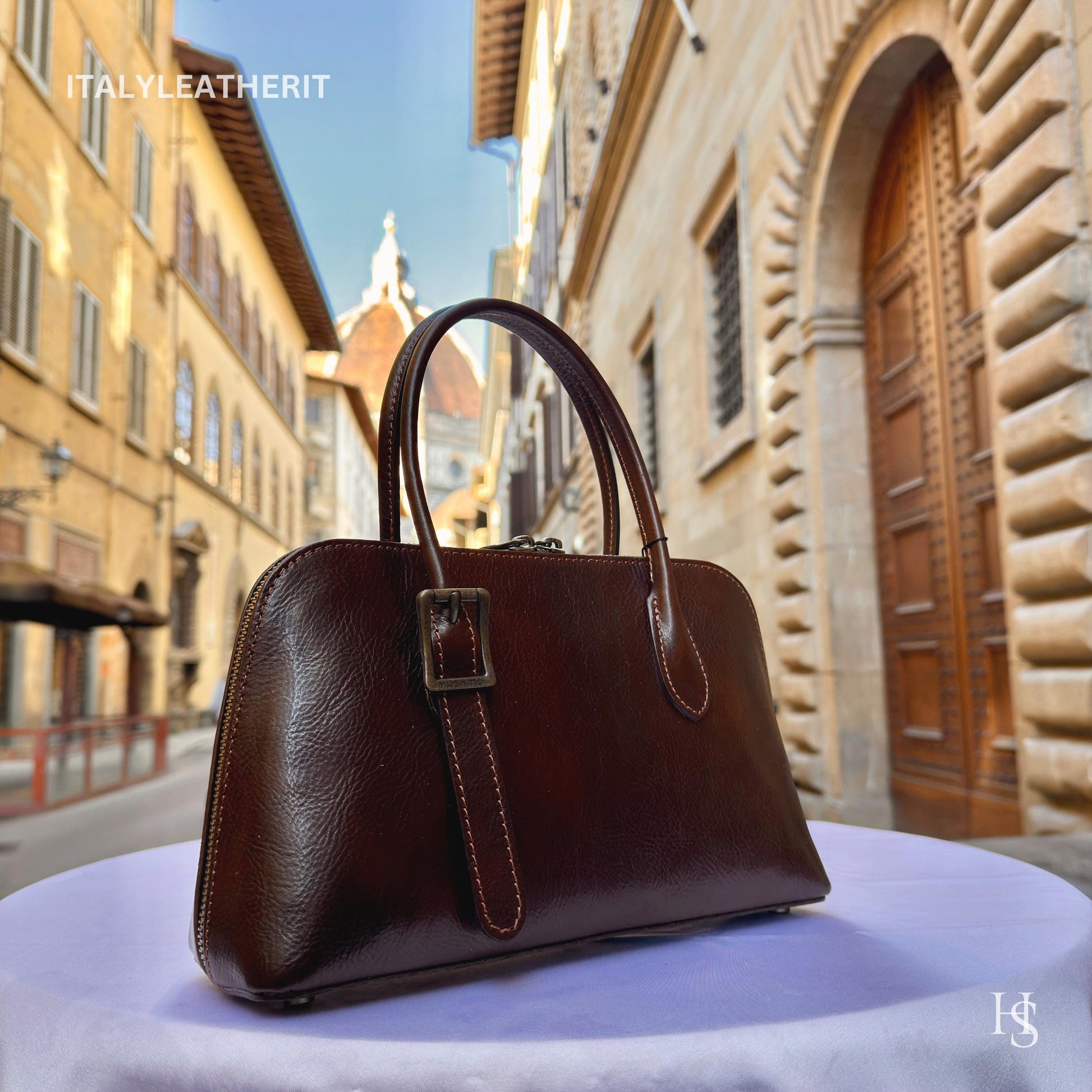 Italian Handmade Leather Bags For Women l l Elegant Leather Tote From Florence, shoulder leather bag