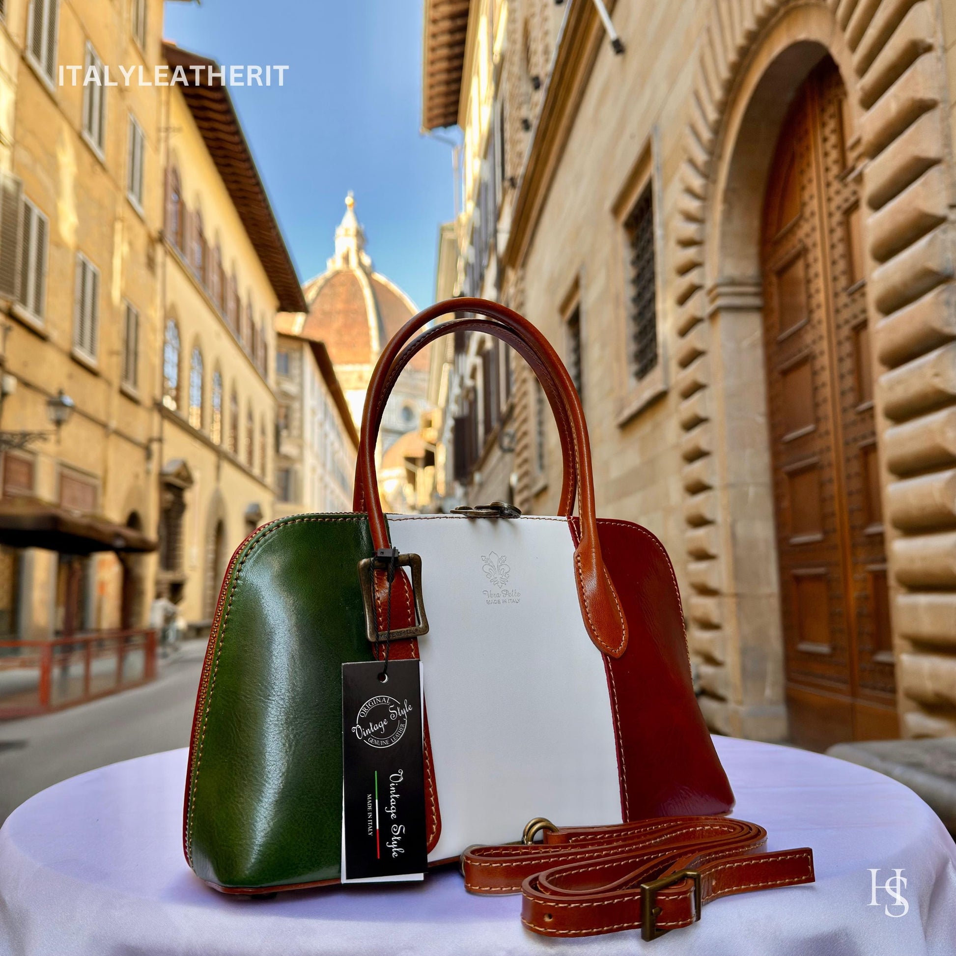 Italian Handmade Leather Bags For Women l l Elegant Leather Tote From Florence, shoulder leather bag