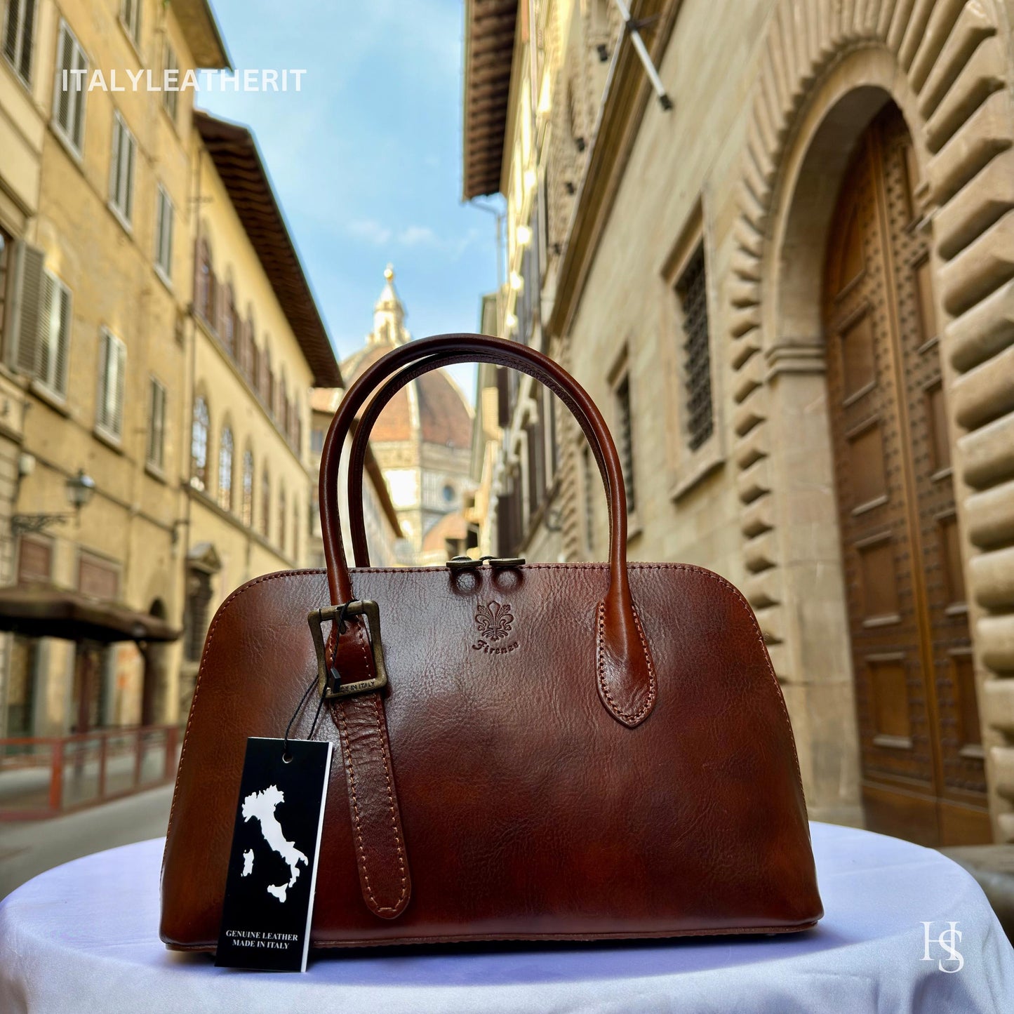 Italian Handmade Leather Bags For Women l l Elegant Leather Tote From Florence, shoulder leather bag