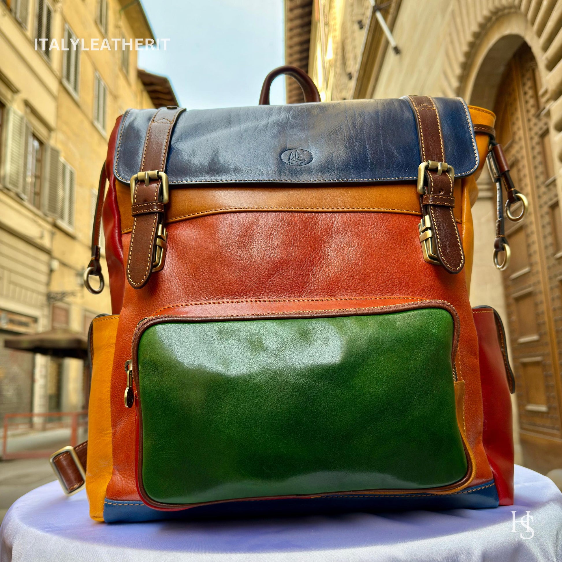 Italian Handmade Leather Backpacks for Unisex| Elevate Your Style with Exquisite Craftsmanship Made in Italy