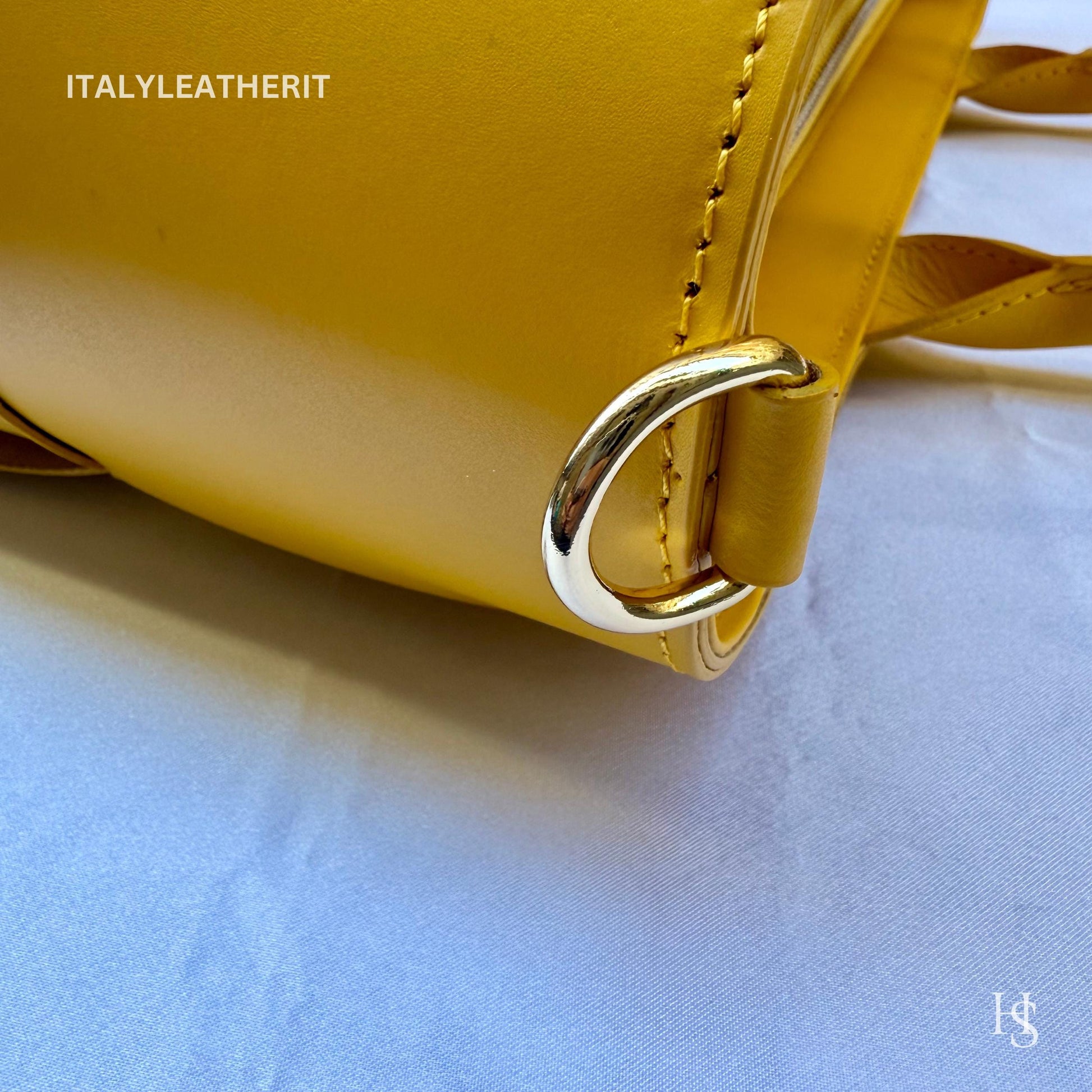 Italian Handmade Leather Bags for Women | Elegant Tote & Purse from Florence, Ladies bag, Yellow leather tote, large bag