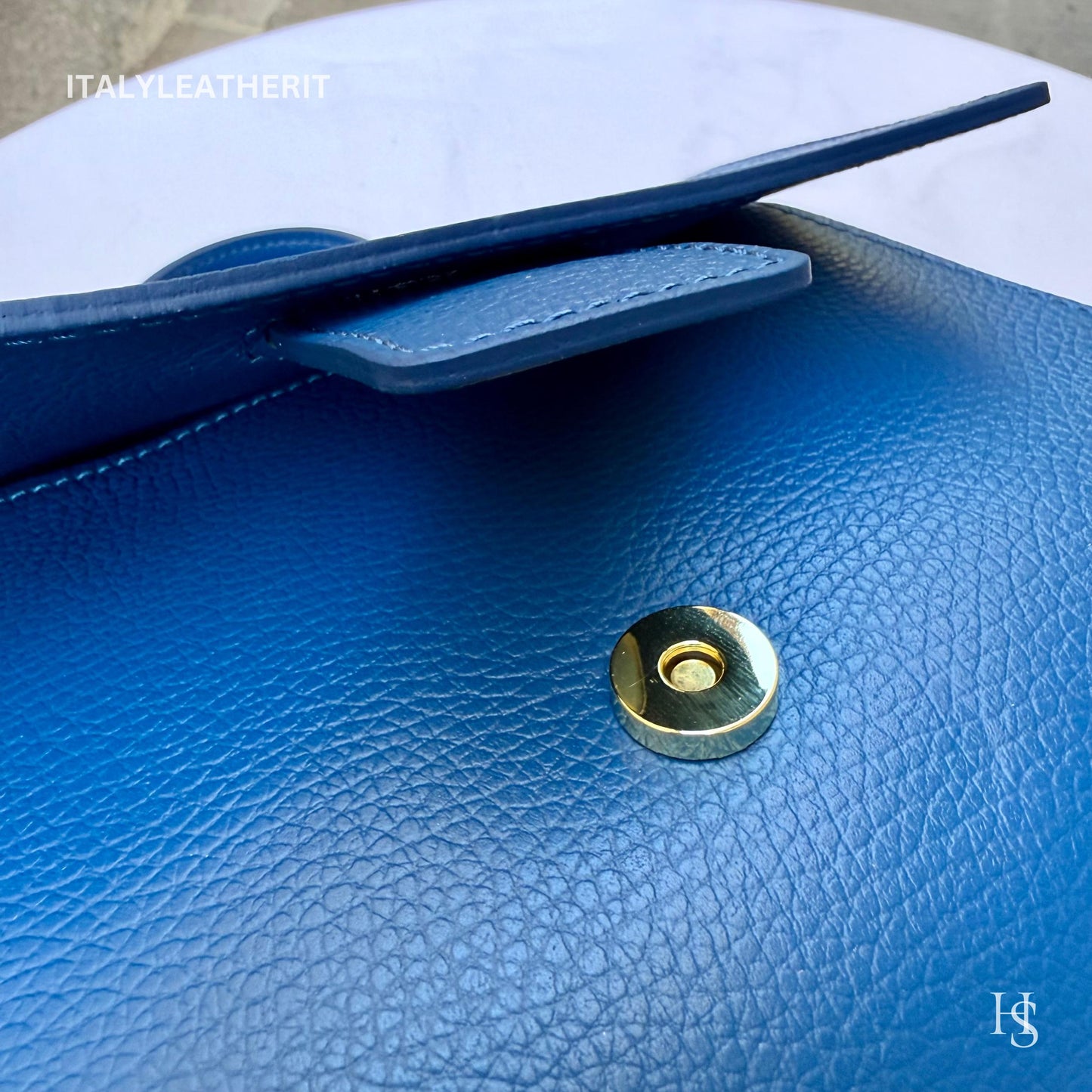 Italian Handmade Leather Bags For Women l l Elegant Leather Tote From Florence, blue leather bag