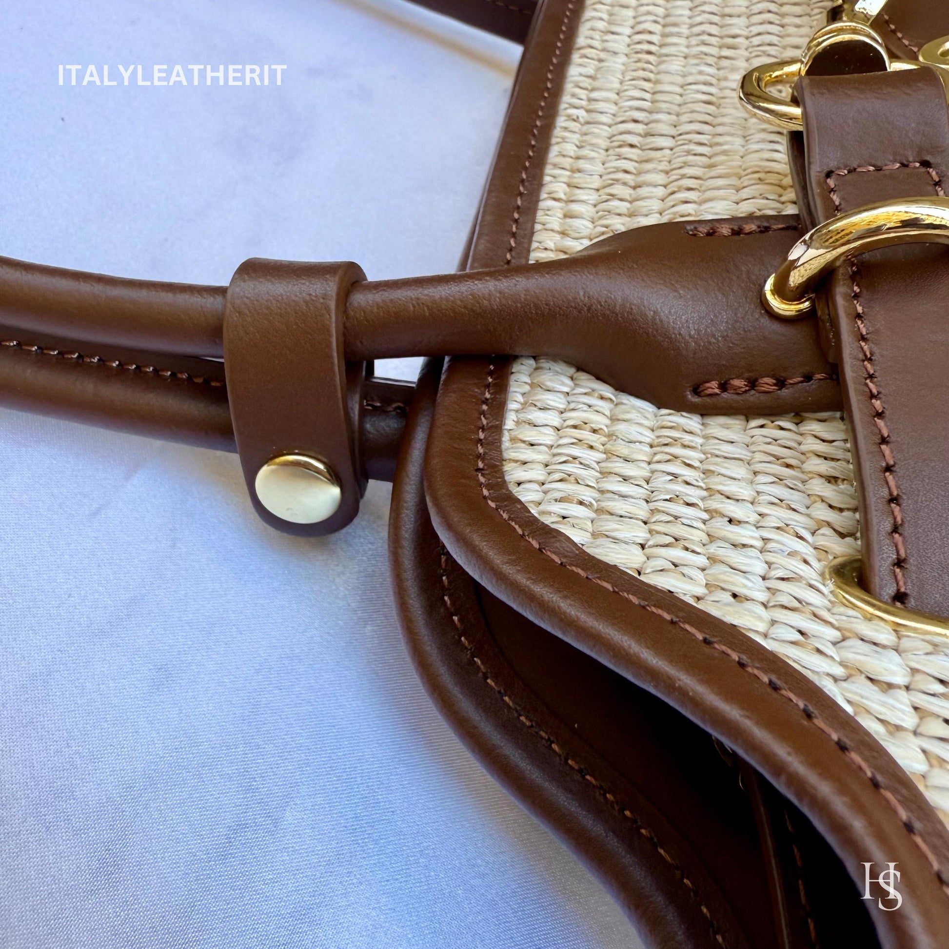 Italian Handmade Leather Bags For Woman l l Elegant Leather Tote From Florence ll Handmade Italy
