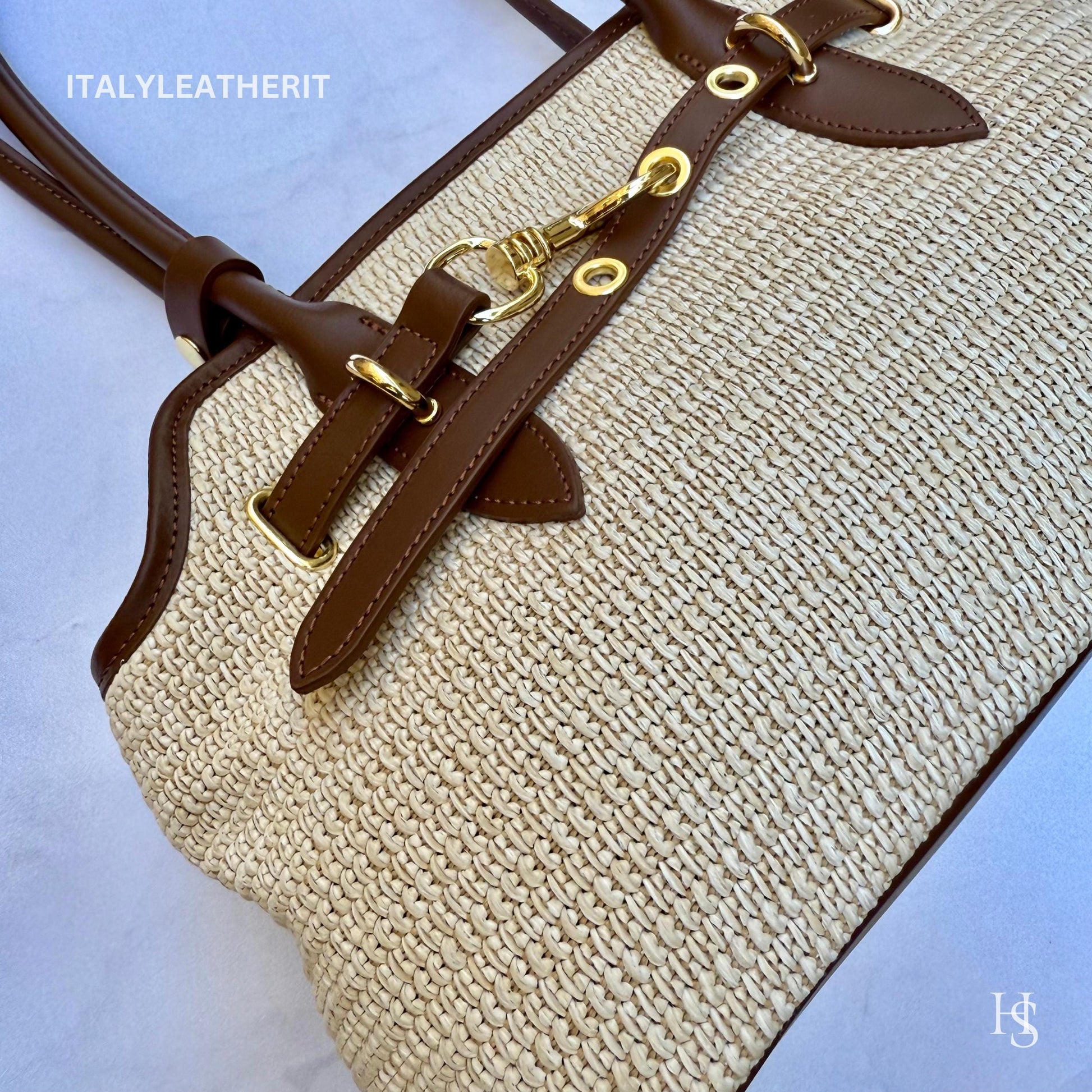 Italian Handmade Leather Bags For Woman l l Elegant Leather Tote From Florence ll Handmade Italy
