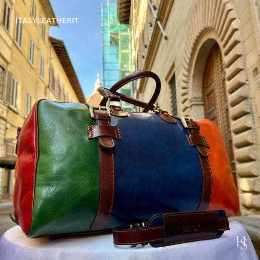 Italian Handmade Leather Travel Bags for Men | Elevate Your Style with Exquisite Craftsmanship made in Italy from Florence