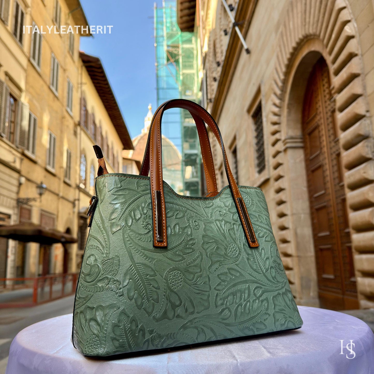 Borse in pelle fatte a mano in Italia per le donne / Elegante tote in pelle da Firenze / Regalo perfetto per lei