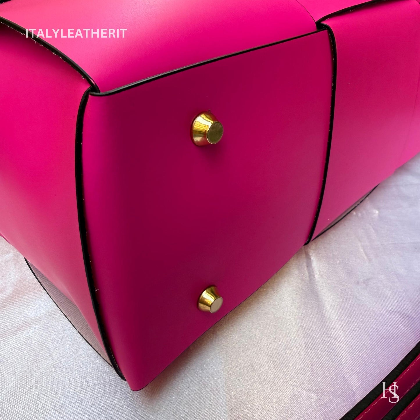 Italian Handmade Leather Bags for Women | Elegant Tote & Purse from Florence, Ladies bag, pink leather tote, large bag