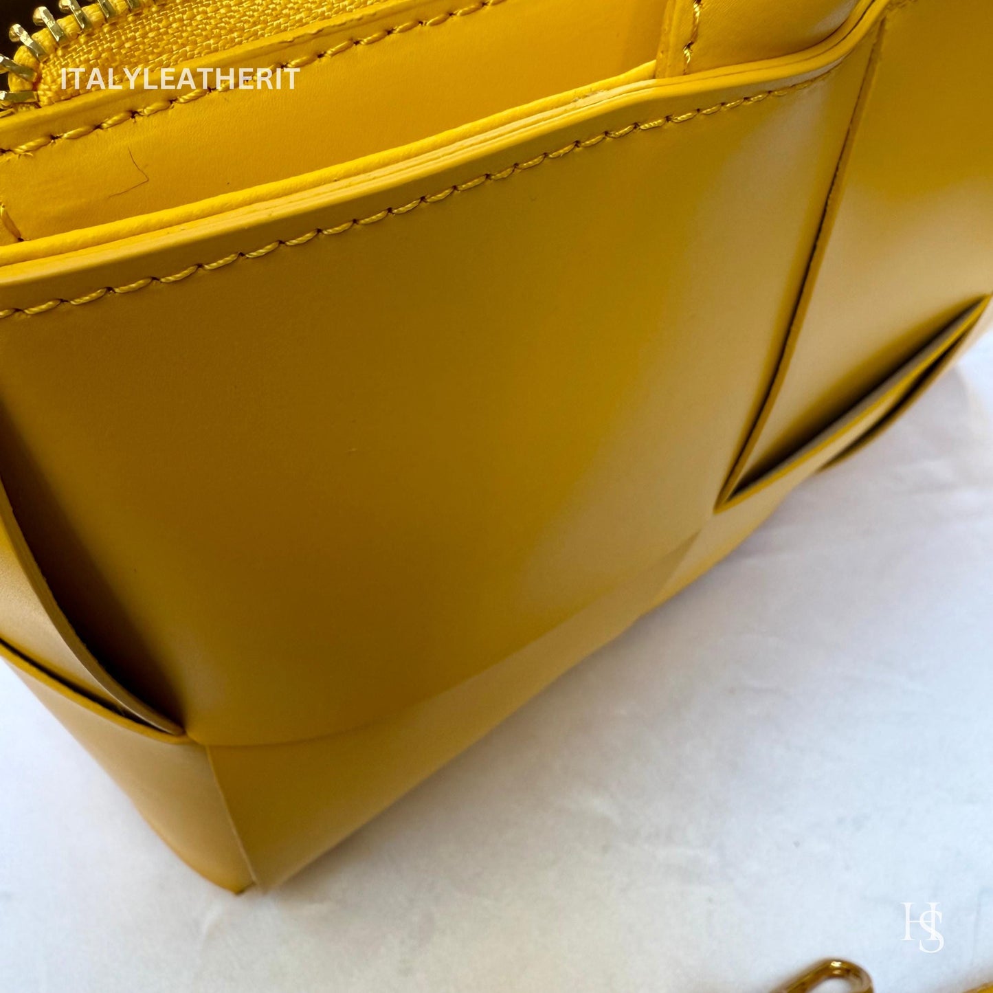 Italian Handmade Leather Bags for Women | Elegant Tote & Purse from Florence, Ladies bag, Yellow leather tote, large bag