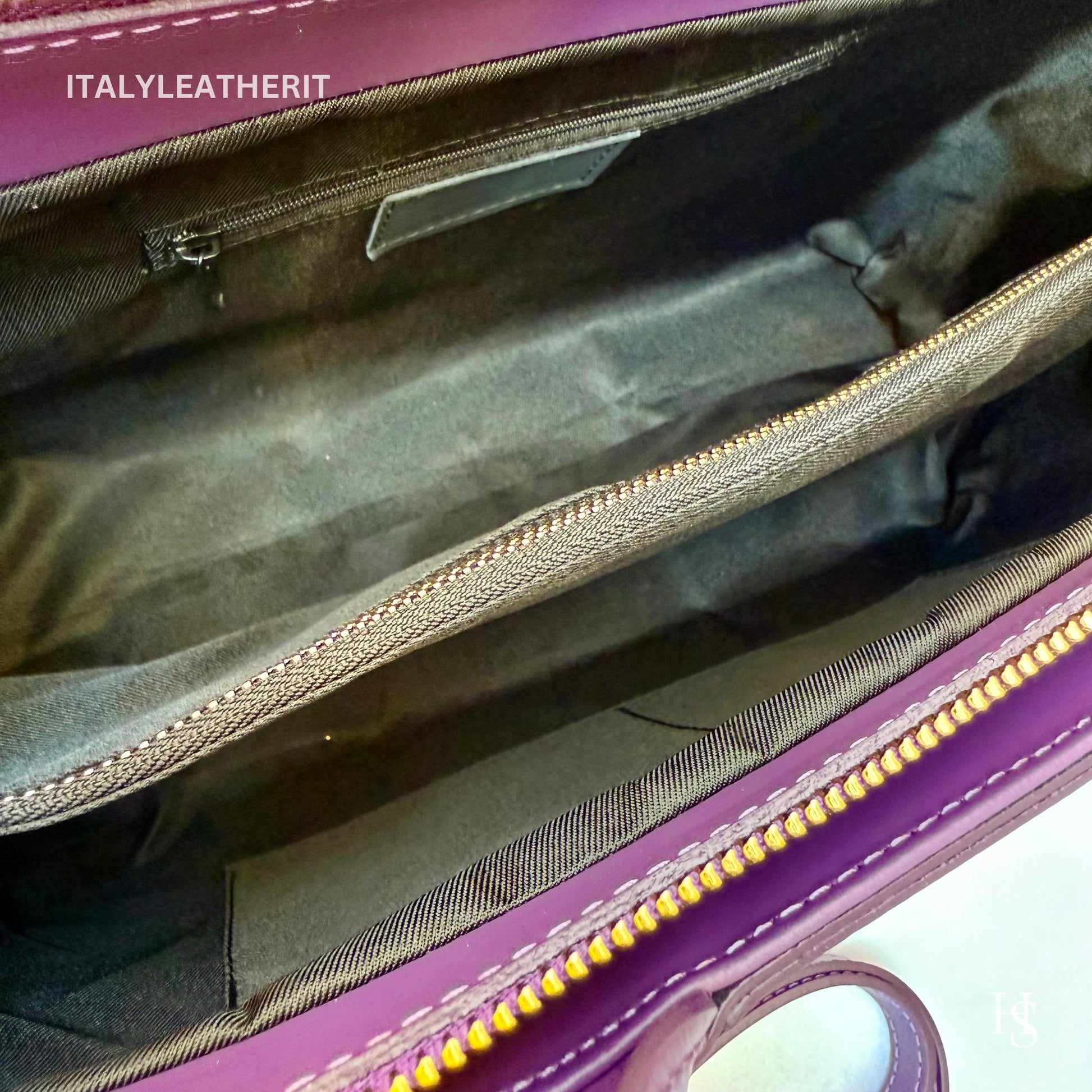Borse in pelle fatte a mano in Italia per donna / Eleganti borse e borsette da Firenze, borsa da donna, borsa in pelle viola, borsa grande