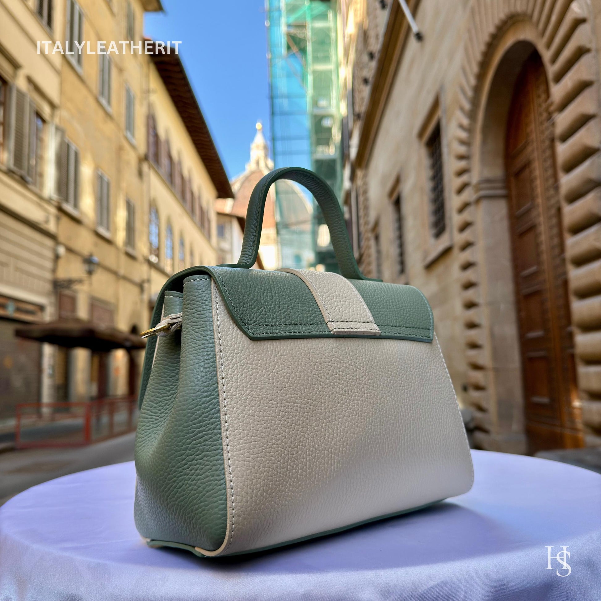 Italian Handmade Leather Bags For Woman l l Elegant Leather Tote From Florence, brown leather bag