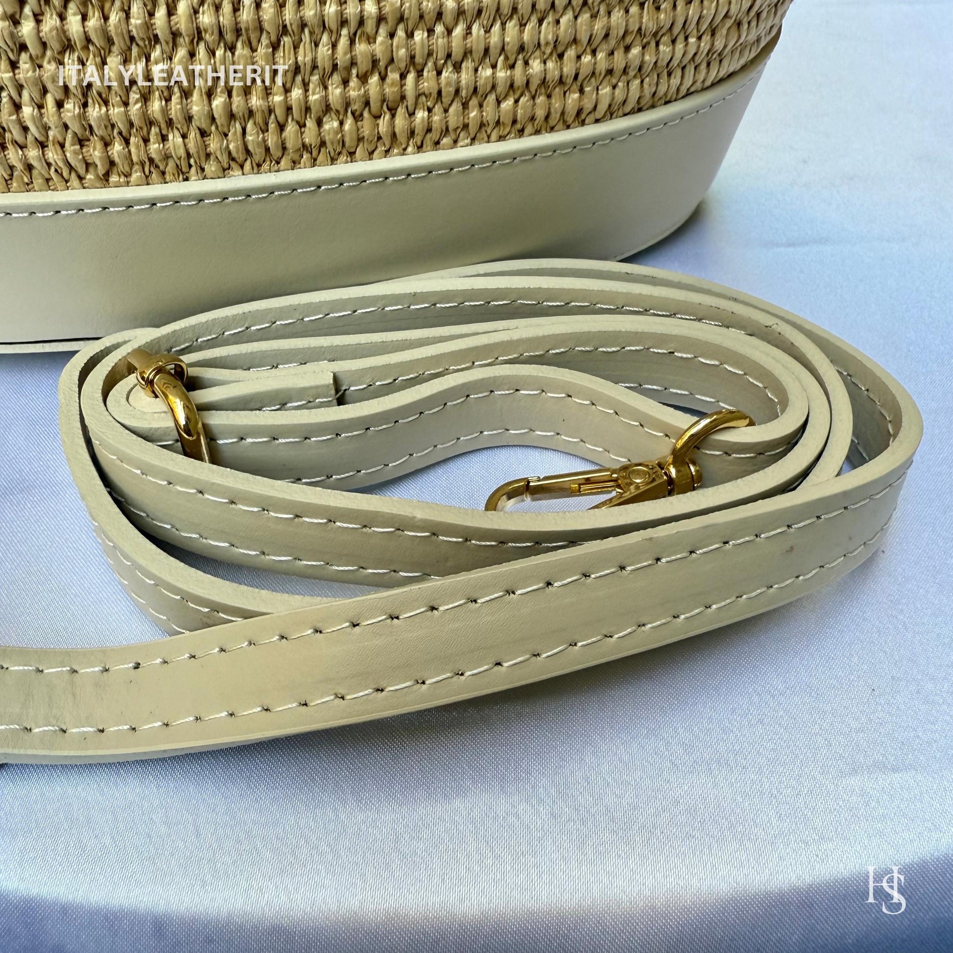 Italian Handmade Leather Bags for Women | Elegant Tote & Purse from Florence, Straw and Leather bag