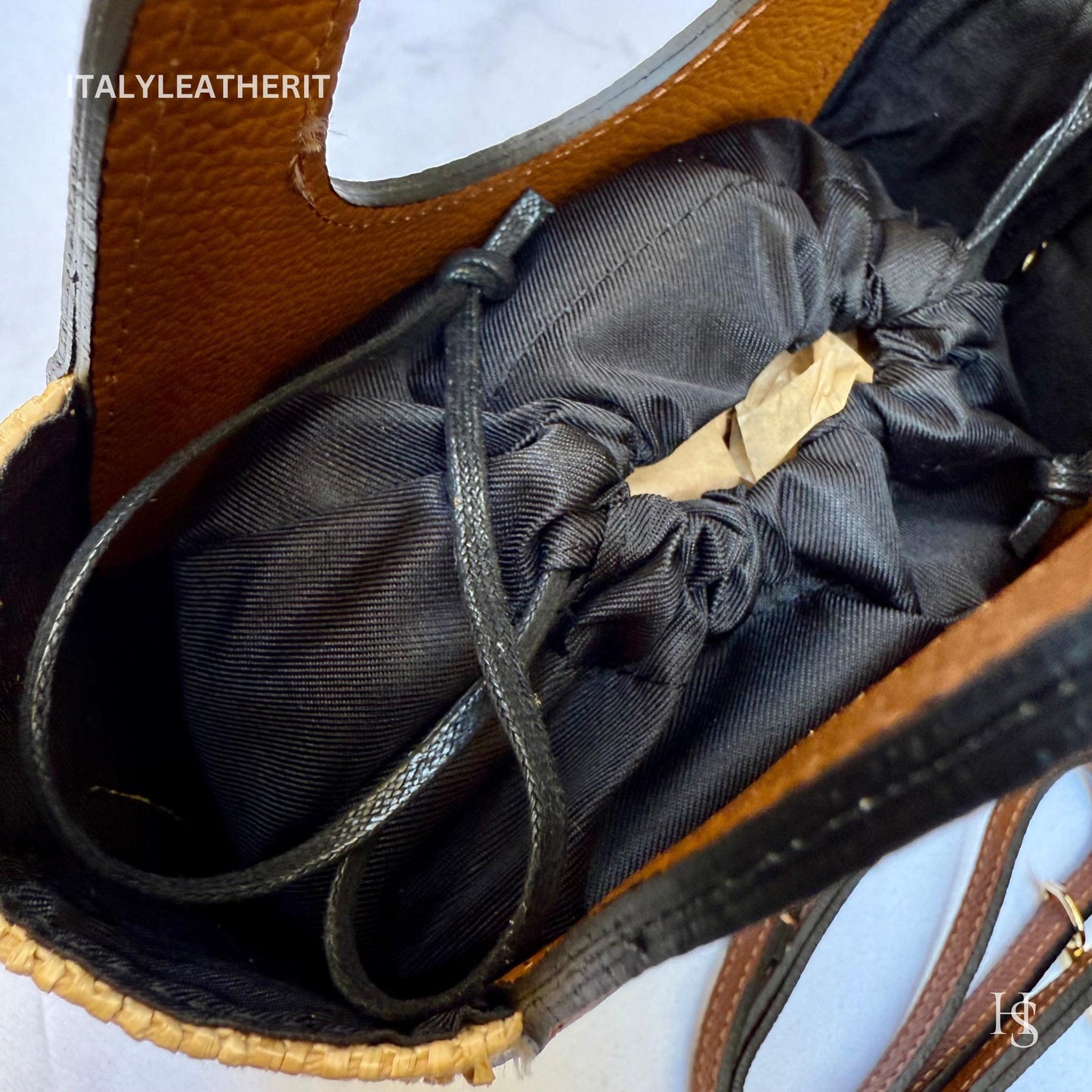 Italian Handmade Leather Bags for Women | Elegant Tote & Purse from Florence, Straw and Leather bag