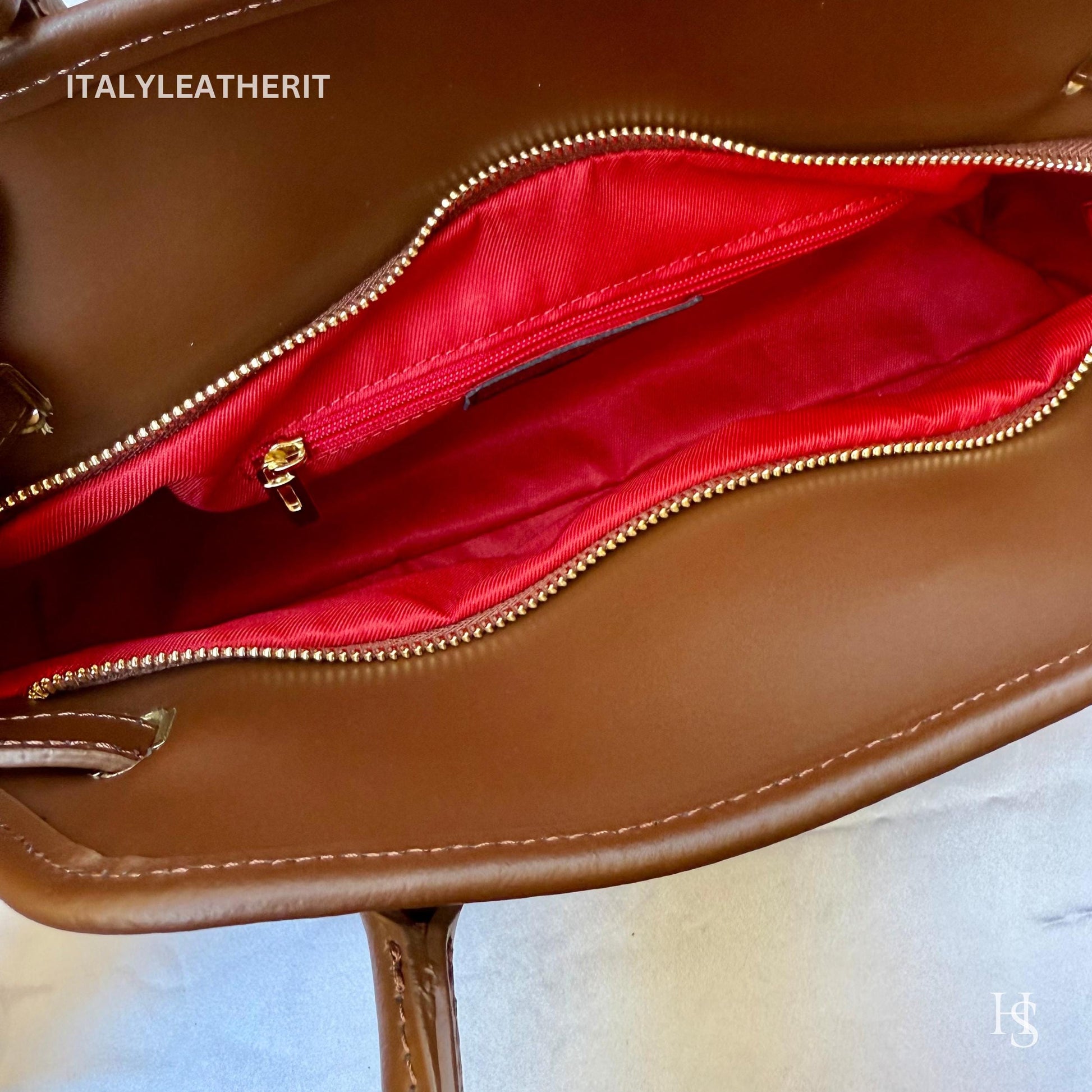 Italian Handmade Leather Bags For Woman l l Elegant Leather Tote From Florence ll Handmade Italy