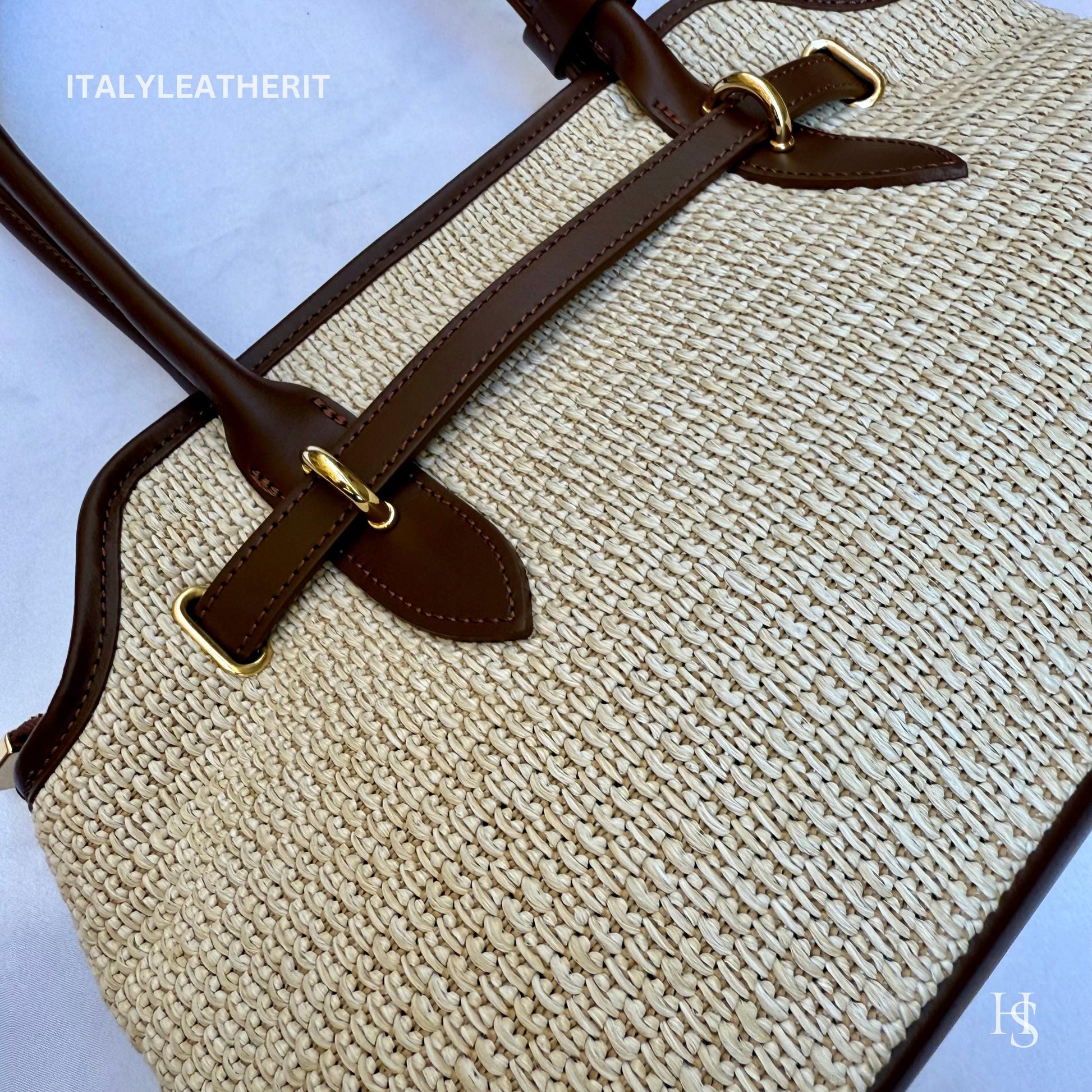 Italian Handmade Leather Bags For Woman l l Elegant Leather Tote From Florence ll Handmade Italy