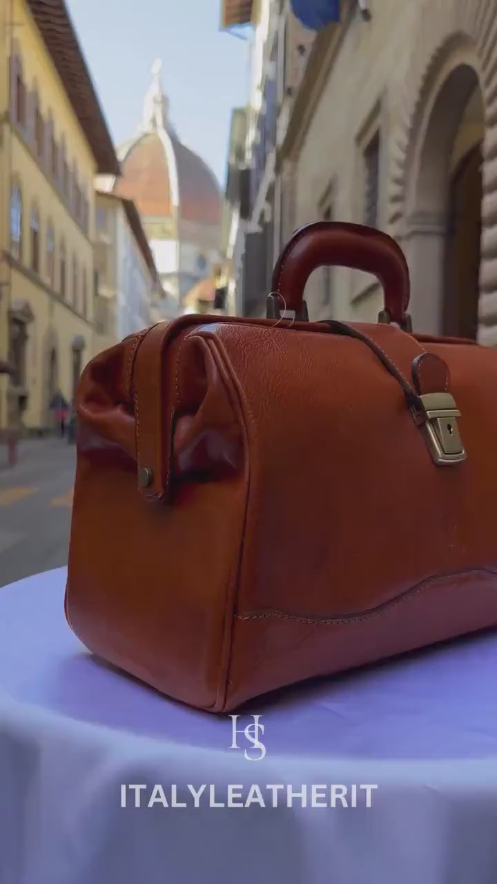 Italian Handmade Leather Doctor Bags | Medical Bag Purses | Made In Florence | Best Gift for Medical Professionals