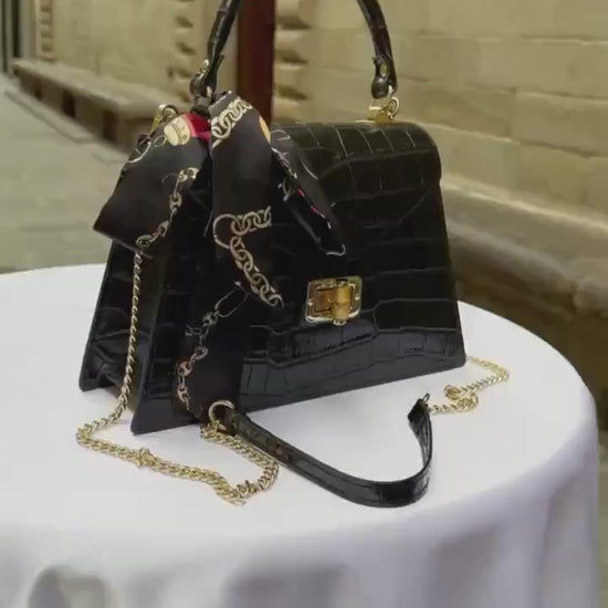 Italian Handmade Leather Bags For Woman l l Elegant Leather Tote From Florence ll Handmade Italy