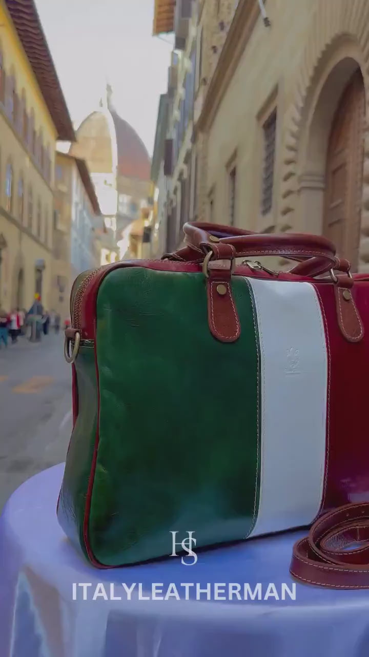 Italian Handmade Leather Briefcase Bags for Men | Elevate Your Style with Exquisite Craftsmanship made in Italy from Florence | shoulder bag