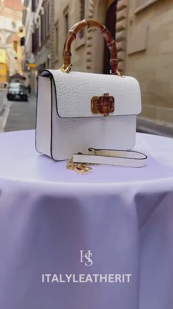 Italian Handmade Leather Bags For Woman l l Elegant Leather Tote From Florence